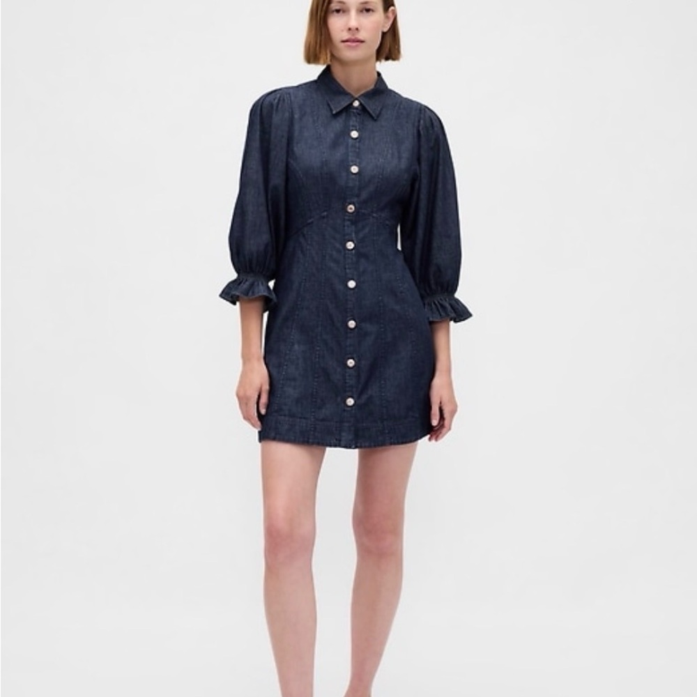 Denim Button-Up Dress